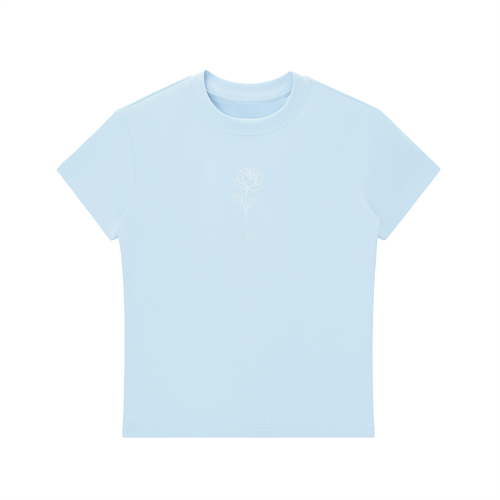 Fallen Rose Crewneck T-Shirt
