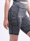 JupiterGear High-Waisted Workout Shorts with Pockets & Criss Cross Design