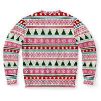 Flamingo Winter Vibes Ugly Christmas Sweatshirt