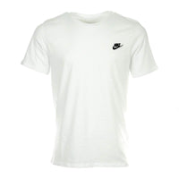 NIKE Sportswear Mens Club Embroidered Futura Tee White/Black Medium