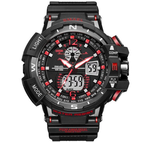 Modern Sport Watch For Men and Woman With LED Digital Quartz Display Men's Top Brand Luxury Digital-watch Relogio Masculino In Army Military Popular Design Waterproof 50M