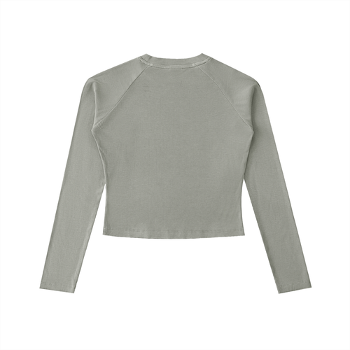 Phantom Cross Washed Long Sleeve Slim T-Shirt