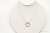 Designer JWBR White & Champagne Diamond Sterling Silver Necklace