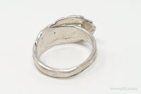Antique Sterling Silver Spoon Ring - Size 6.5
