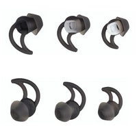 CYADCI Earbud Tips Soft and Comfortable Silicone Earbud Tips 3 Pairs Noise Isolation Tips SML Black Earbud Replacement Tips Compatible with Bose Qc20 Qc30 IE2 SoundSport IE3 SIE2i Earphones