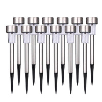 Garden Premium LED Solar Luxury Stainless Steel Lights For Yard Pathway Walkway More Pieces Outdoor