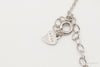 Designer Ryze Blue & White Cubic Zirconia Sterling Silver Necklace