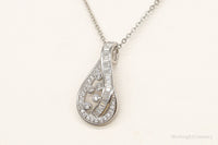 Designer Ryze Cubic Zirconia Sterling Silver Necklace