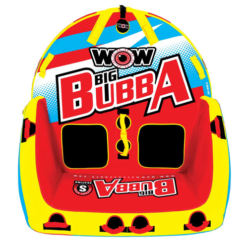 WOW Watersports Big Bubba Hi Vis 2 Person Towable Water Tube For Pool and Lake
