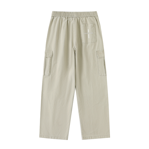 Phantom Cross Drawstring Straight-Leg Cargo Pants