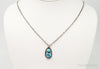 VTG Handmade Native American George Lee Turquoise Sterling Silver Necklace