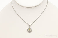 Designer Ryze Cubic Zirconia Sterling Silver Necklace
