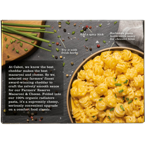 Cabot Farmer’s Reserve Macaroni & Cheese – Yellow Cheddar – 11 oz