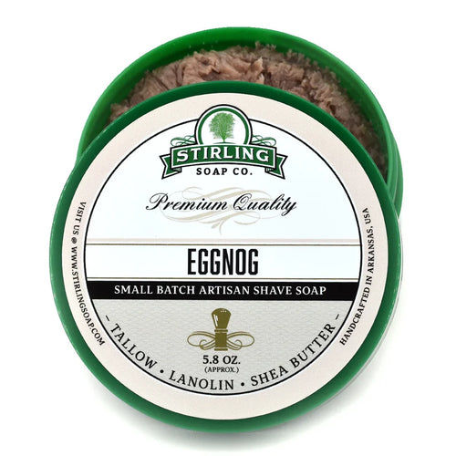 Stirling Soap Co. Eggnog Shaving Collection