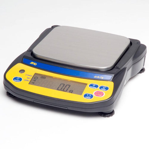 A&D Weighing EJ-1500 EJ Series Newton Portable Precision Balance, 1500 g x 0.1 g