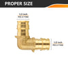 30 Pcs PEX A Expansion 1/2" PEX x 1/2" PEX Elbow Wholesale