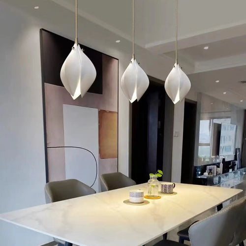 Elegant Petal Chandelier with Ceramic Finish for Modern Interiors