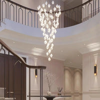 Elegant Petal Chandelier with Ceramic Finish for Modern Interiors
