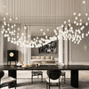 Elegant Petal Chandelier with Ceramic Finish for Modern Interiors