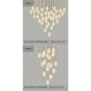 Elegant Petal Chandelier with Ceramic Finish for Modern Interiors