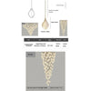 Elegant Petal Chandelier with Ceramic Finish for Modern Interiors