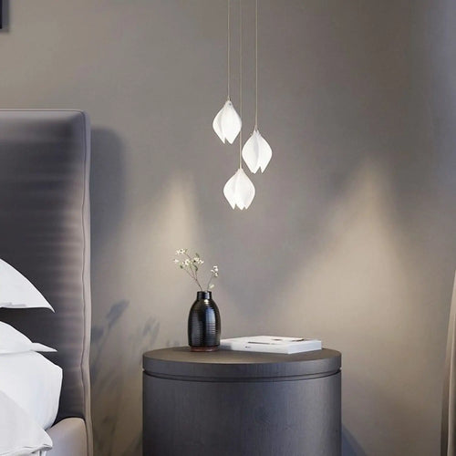 Elegant Petal Chandelier with Ceramic Finish for Modern Interiors