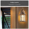 Elegant Sand Black Wall Lamp Decorative with LED and Bubble Glass Finish