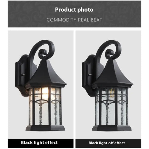 Elegant Sand Black Wall Lamp Decorative with LED and Bubble Glass Finish