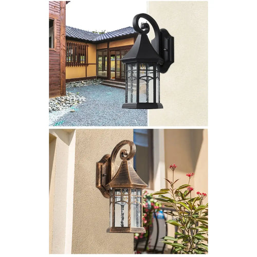 Elegant Sand Black Wall Lamp Decorative with LED and Bubble Glass Finish