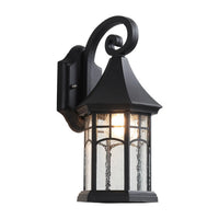 Elegant Sand Black Wall Lamp Decorative with LED and Bubble Glass Finish