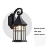 Elegant Sand Black Wall Lamp Decorative with LED and Bubble Glass Finish