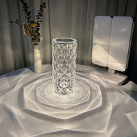 Elegant USB Table Lamp with 16-Color Crystal Lighting