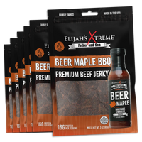 Beer Maple BBQ Beef Jerky - 6 bags (1lb)