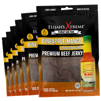 Pineapple-Mango Habanero Beef Jerky - 6 bags (1lb)