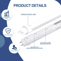 Energy-Efficient LED Light Tubes - 5000K Daylight Brightness