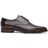 25-550-GRY ENZO Italian Calfskin Cap Toe Burnished Black