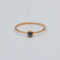 Ethiopian Opal 14K Gold Filled Minimal Stacking Ring