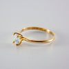 Ethiopian Opal 14K Gold Filled Ring Dainty Solitaire