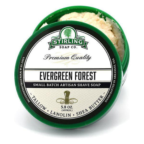 Stirling Soap Co. Evergreen Forest Shaving Collection