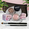 Pink Icing - A Light Opalescent Pink / Chocolate Sizzle - Milk chocolate brown with golden shimmer and golden flecks
