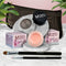 Duchess - A Peachy Rose with a Silver Sheen / Mischievous - Black with green and gold flecks