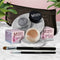 Misty Mocha - A Matte Cool Mocha Beige / Steel Magnolia - Deep grey with shimmer
