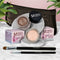 Brighten Up - A warm matte cream / Chocolate Sizzle - Milk chocolate brown with golden shimmer and golden flecks