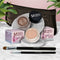 Nudetrality - a matte warm nude / Chocolate Sizzle - Milk chocolate brown with golden shimmer and golden flecks