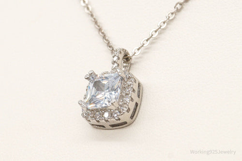 Designer Ryze Cubic Zirconia Sterling Silver Necklace