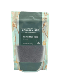 Forbidden Rice, Black, Organic (Black Pearl Rice)