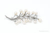 Antique K.T. Pearl Branch Sterling Silver Brooch Pin