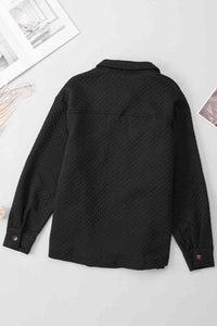 Comfortable Button-Down Collared Jacket Classic Lightweight Classic Design With Pockets