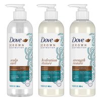Dove Amplified Textures Shampoo Conditioner Leave-In Conditioner with Coconut Milk Aloe and Jojoba 3 Count for Coils Curls and Waves and Moisture Amplifying Hair Care Blend 11.5 oz