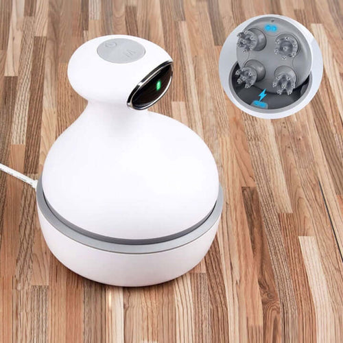 Bella2Bello Armona Electric 3D Vibrating Scalp Head & Body Massager (White) 10386 Jupiter Gear